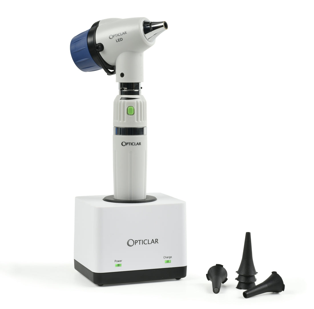 Opticlar VScope Otoscope Set - E-Lithium Rechargeable Handle