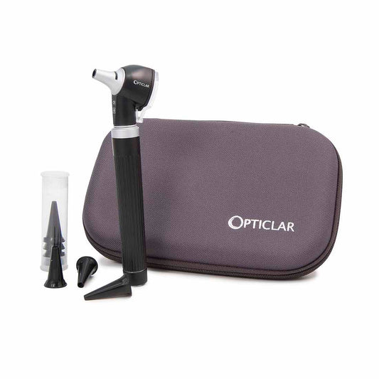 Opticlar Pocket Otoscope Set -  AA Battery, Zip Case