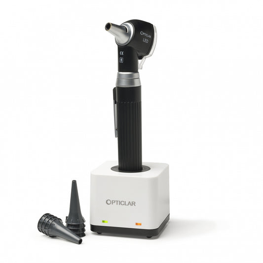 Opticlar Pocket Otoscope Set - Rechargeable, Zip Case