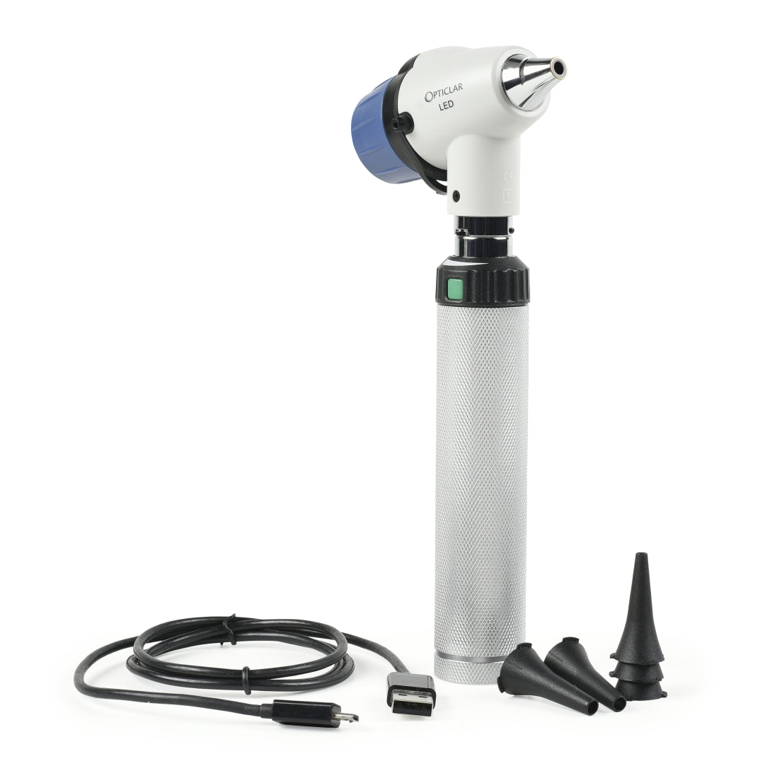 Opticlar VScope Otoscope Set - ADAPT Lithium USB Rechargeable Handle