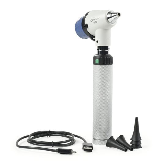 Opticlar VScope Otoscope Set - ADAPT Lithium USB Rechargeable Handle